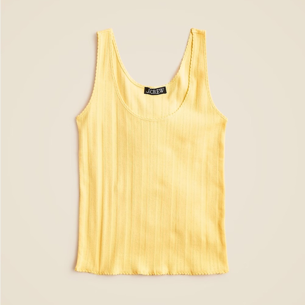 J Crew Pointelle tank top XS